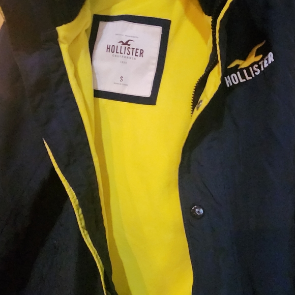 Hollister zip up and snap jacket small - Picture 1 of 11